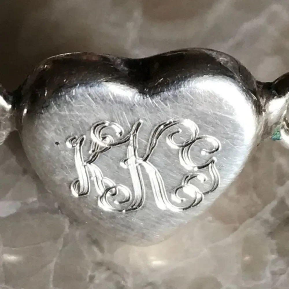 925 Sterling silver heart bracelet